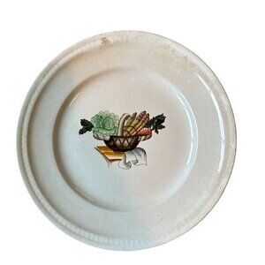 Richard Ginori Vintage Made In Italy Vegetable Basket Ceramic 8.5" Salad Plate